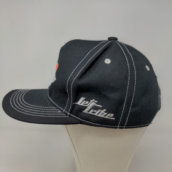 Jet Tribe Men's Snapback Hat Black Adjustable Embroidered Logo - Picture 3 of 7